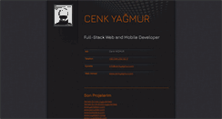 Desktop Screenshot of cenkyagmur.com